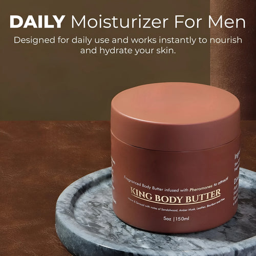 Moisturising nourishing body cream in packaging for universal skin types