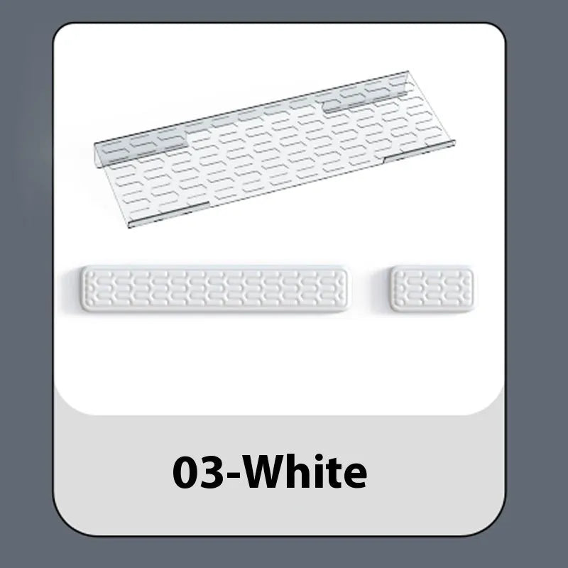 Double-sided keyboard and mouse pad with memory foam, wrist strap, and hand pillow in various colours