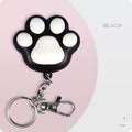 USB rechargeable infrared cat teaser toy with keychain attachment in black or pink colours