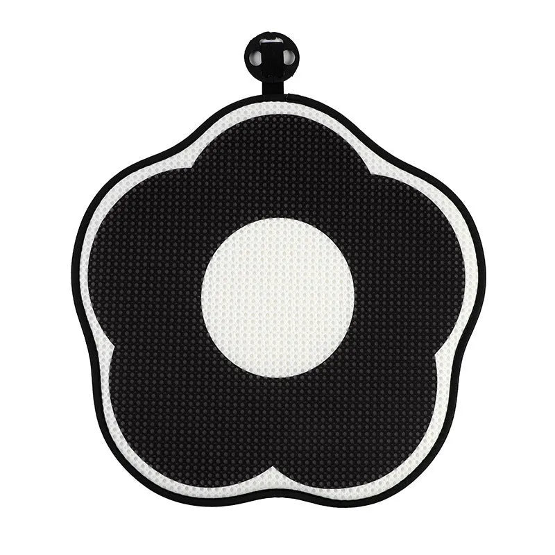 Creative floral plaid car neck pillow with plush fabric and pp cotton filling in multiple style options