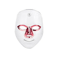 Rechargeable LED beauty facial mask with touch controls in black gold edge colour.