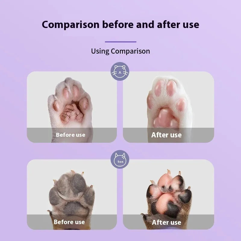 40g pot of pet foot cream with Brazil palm wax for cat and dog paw moisturising