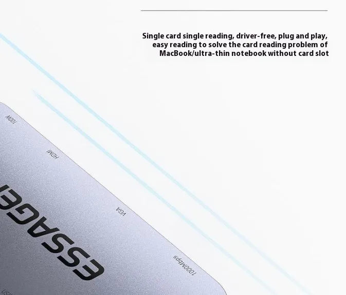 11-in-1 aluminium USB-C expansion dock with a 20cm cable, showing Ethernet, HDMI, USB, and card reader ports.