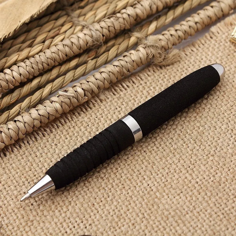 EVA metal cap mini ballpoint pen showing metal body and cap, with colour options displayed.