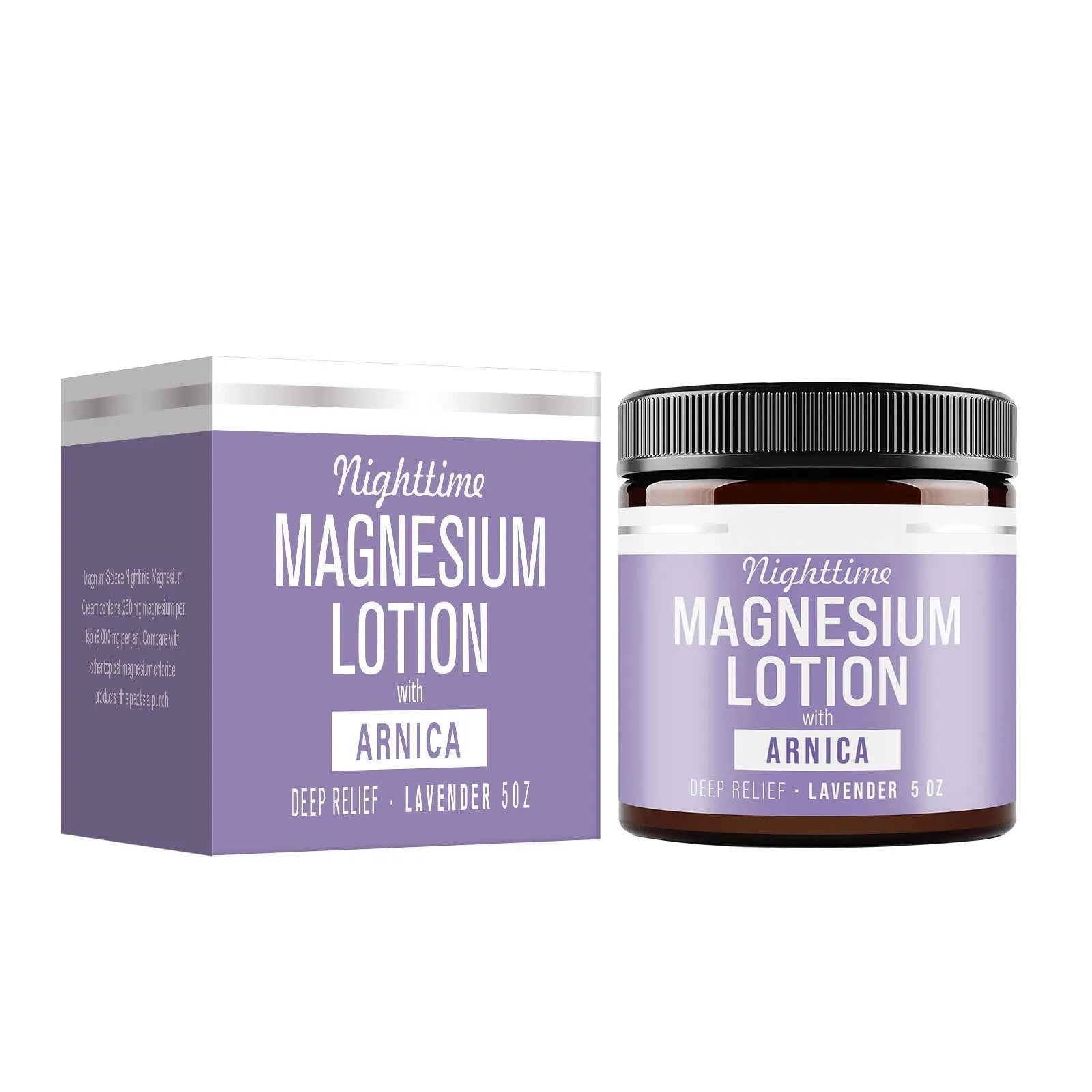 150ml magnesium body butter cream jar with shea butter and natural ingredients for skin moisturising