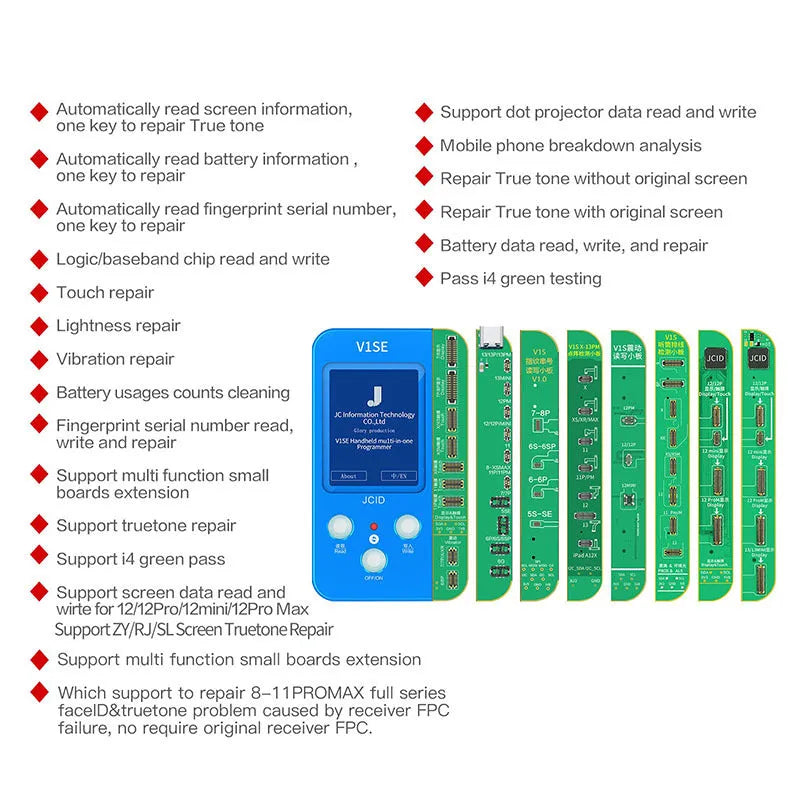 V1SE Pro original colour repair instrument for Sincere iPhone lattice line and IC detection.