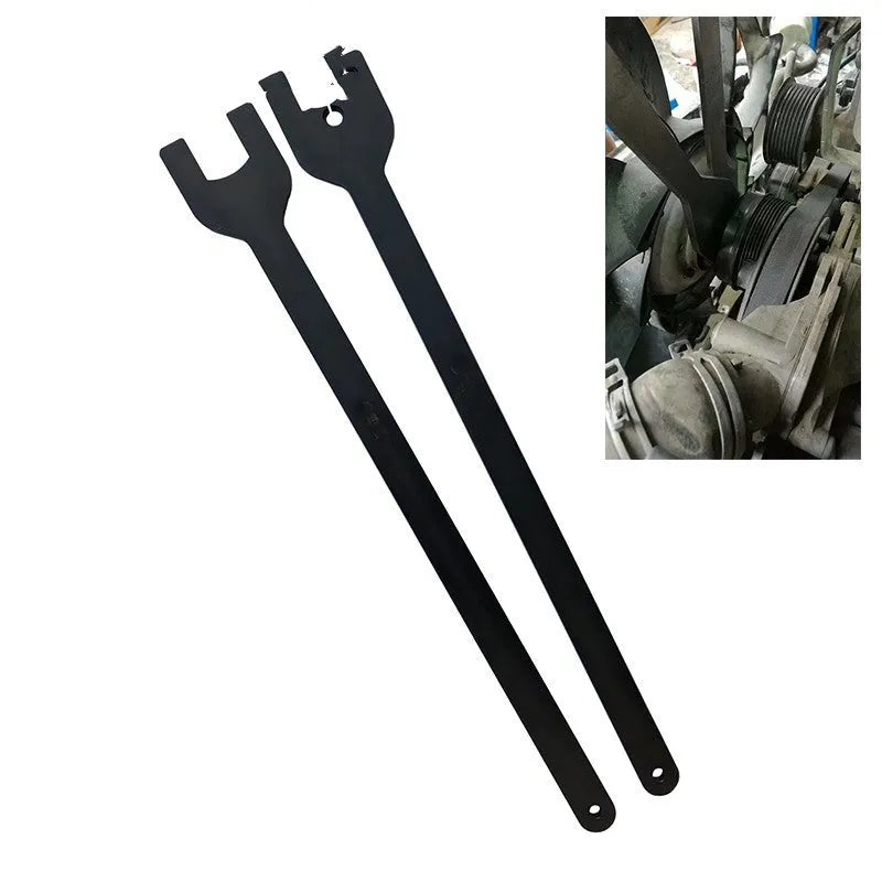 Land Rover 36mm and 40mm alloy steel fan wrench set for automotive repair.