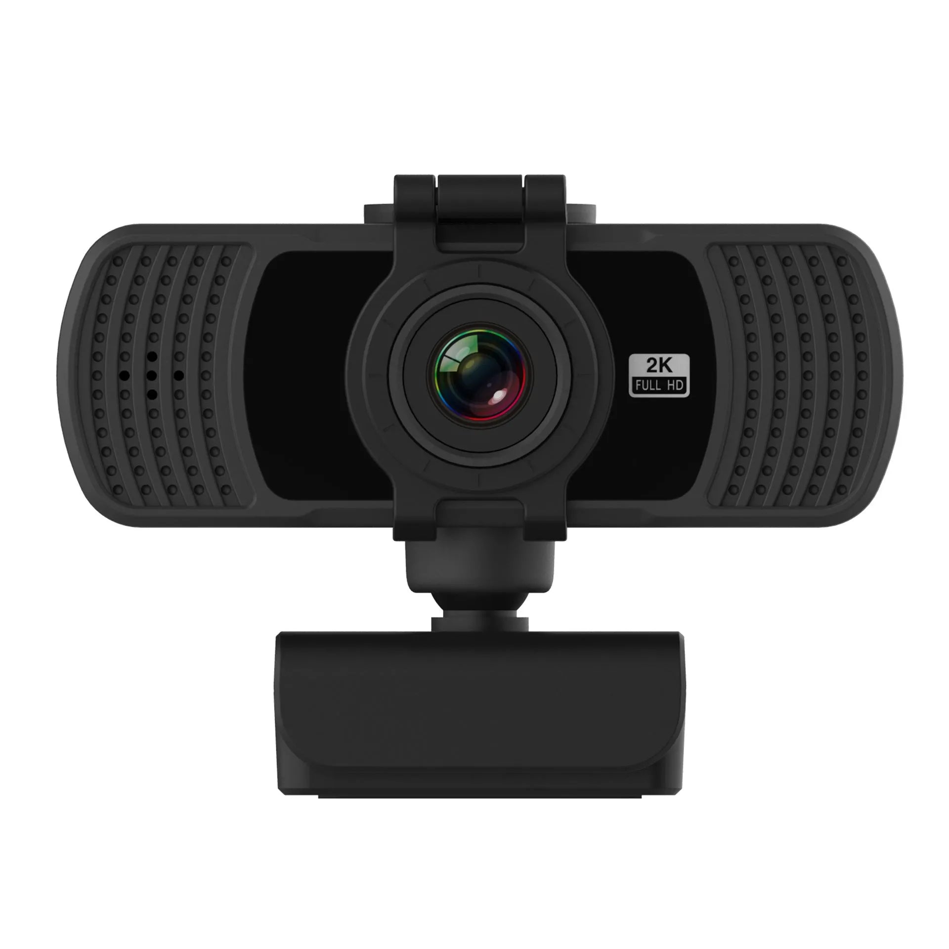 USB webcam with 4MP CMOS sensor, auto focus, built-in microphone, USB 2.0, black plastic, 90g