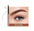Eyebrow pencil set showing six colour options in colour box packaging.