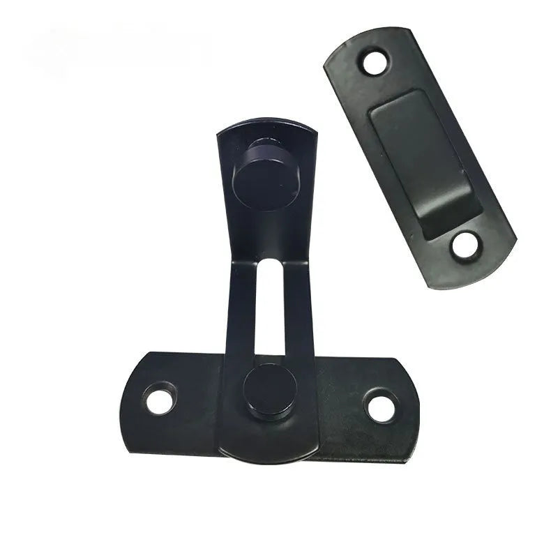 90 degree black carbon steel shackle padlock for sliding barn doors