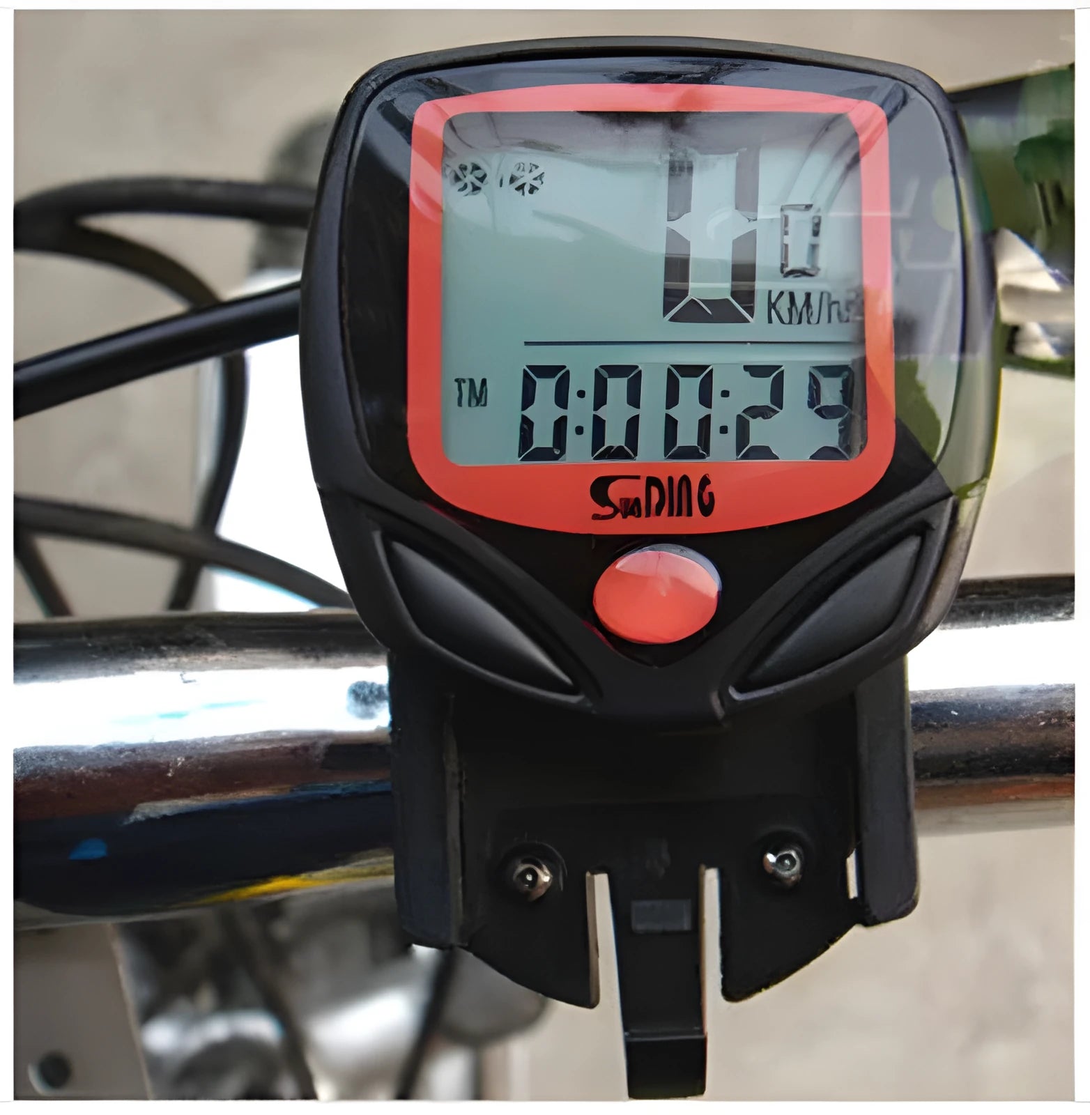 Mountain bike code table with LCD display 46mm x 45mm x 19mm black colour