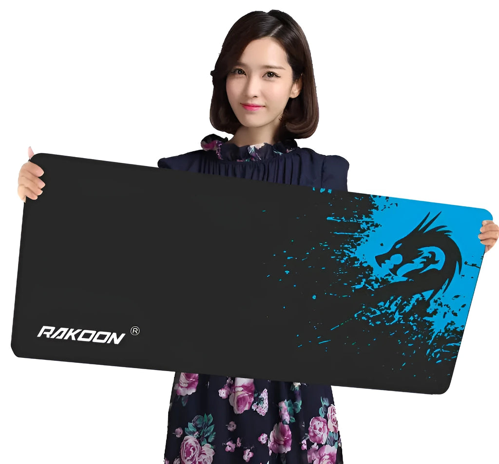 Single-sided cloth mouse pad with Seam Blue Dragon pattern in 21cmx26cm size