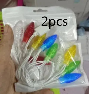 USB charging cable with 10 flashing LED Christmas lights for mobile devices and room decoration