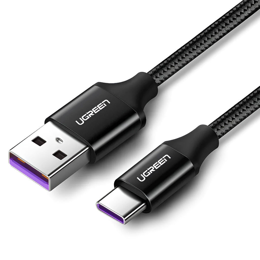 Greenlink USB 3.0 type C data cable in black with male to male connectors