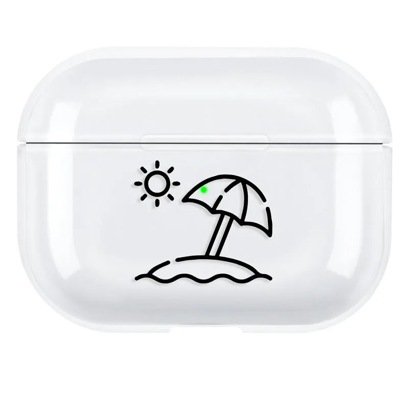 AirPods Pro 3 PC protective case cover in simple solid colour back cover style