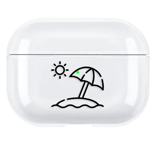 AirPods Pro 3 PC protective case cover in simple solid colour back cover style