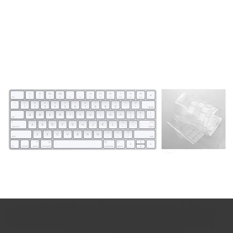 White Apple Bluetooth G6 wireless keyboard with ultra-thin metal case and multimedia function keys