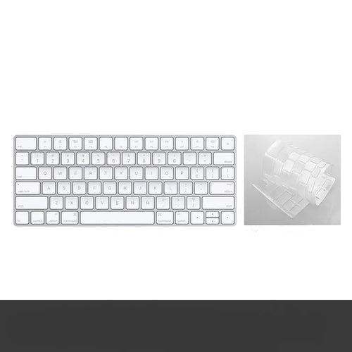 White Apple Bluetooth G6 wireless keyboard with ultra-thin metal case and multimedia function keys