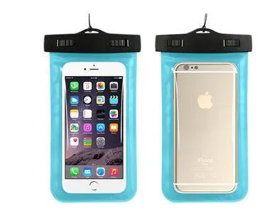 Aqua-One PVC waterproof phone pouch case in multiple colours for swimming and diving.