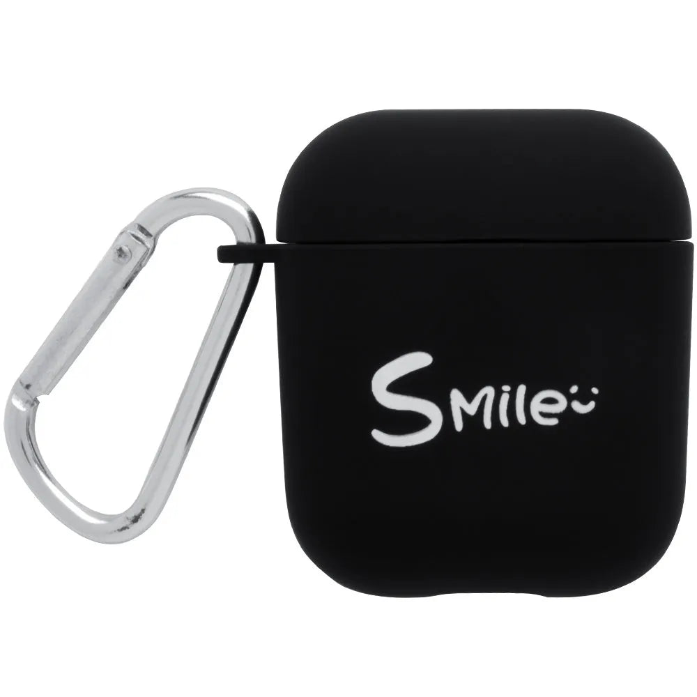 Black and Pink PC plastic protective back covers for Apple AirPods cases with decorative style designs.