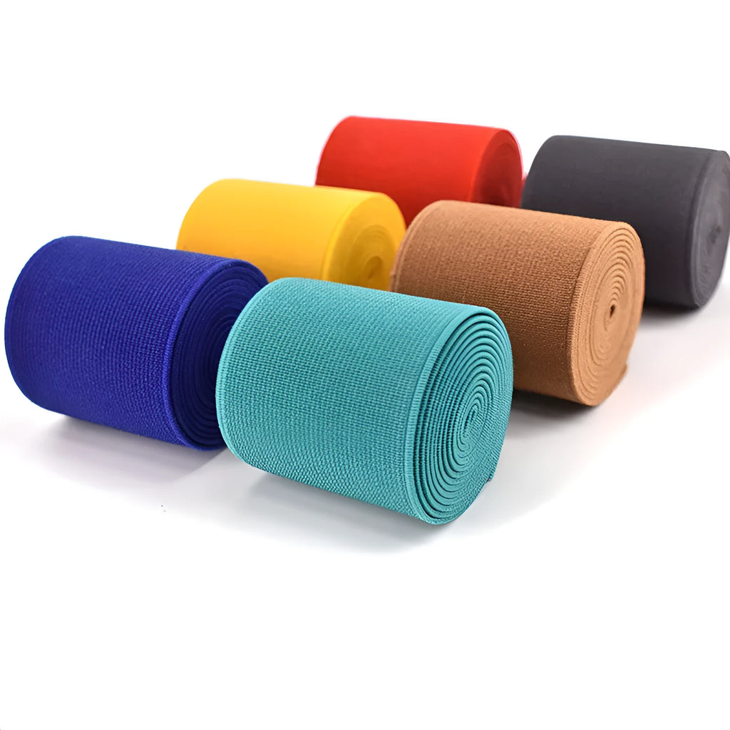 5cm wide colour elastic bands for clothing and luggage organisation