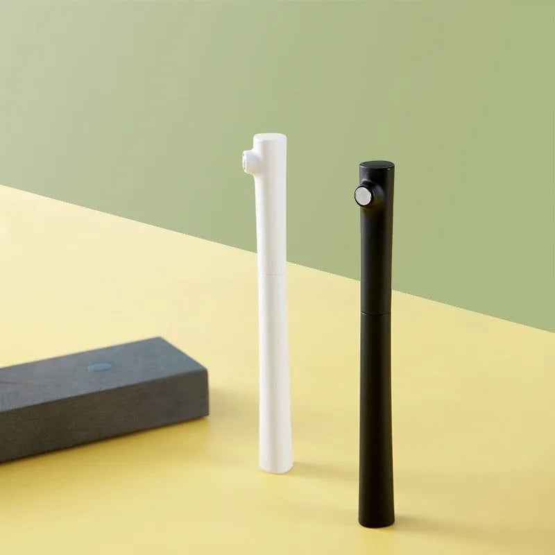 Branch magnet red dot award fountain pen with 0.7mm stainless steel nib in black or white resin holder.