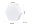 White wireless remote control pat light with touch function and 2835 LEDs