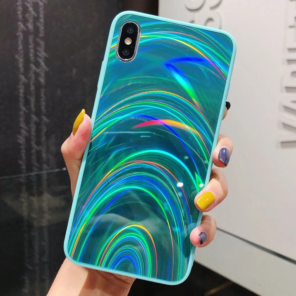 Marble pattern shockproof silicone phone case for Samsung Galaxy models on a table.