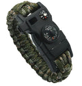 Outdoor umbrella rope SOS emergency kit with camouflage bracelet and 20-metre 550 ropes for camping and hiking