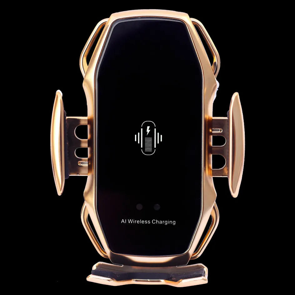 Navigation mobile phone holder with USB charging port in vacuum plated PC+ABS construction
