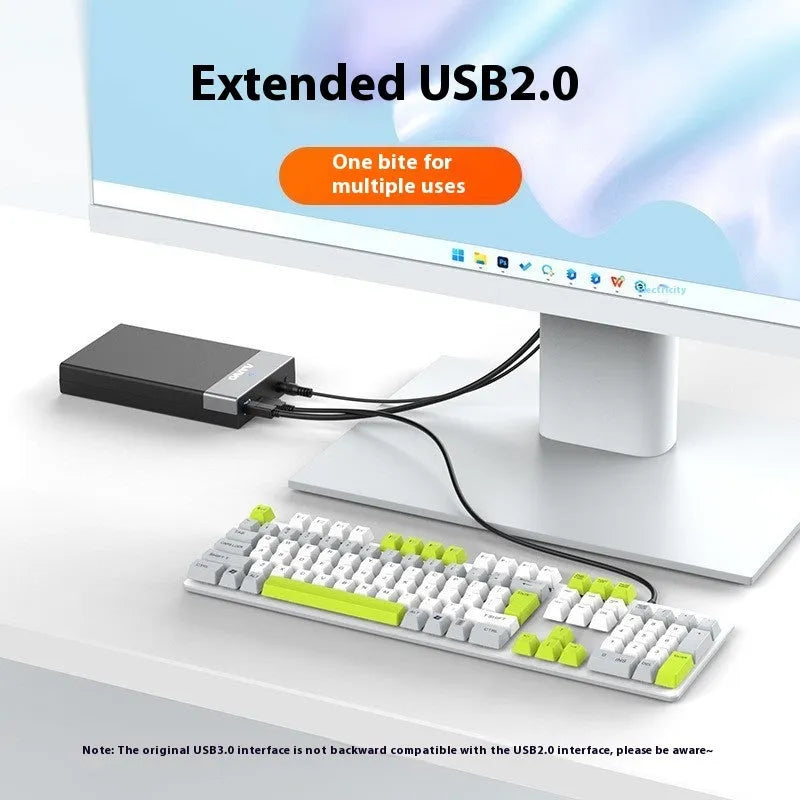 3.5 inch USB 3.0 SATA hard disk enclosure with sliding cover in black silver colour variant