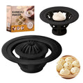 Black Jinkali steamed bun mould set with four pieces for shaping baozi, dumplings and shaomai