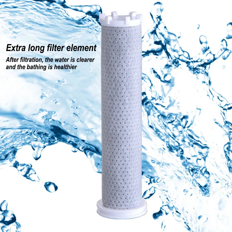 Dark matte hand-held shower head set with bracket and hose, five spray functions, ABS construction