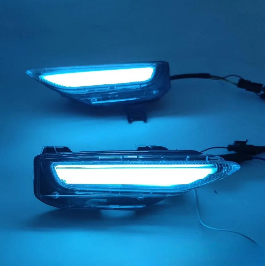 Infiniti Q50 Q70 front bumper LED turn signal and daytime running lamp with ABS housing