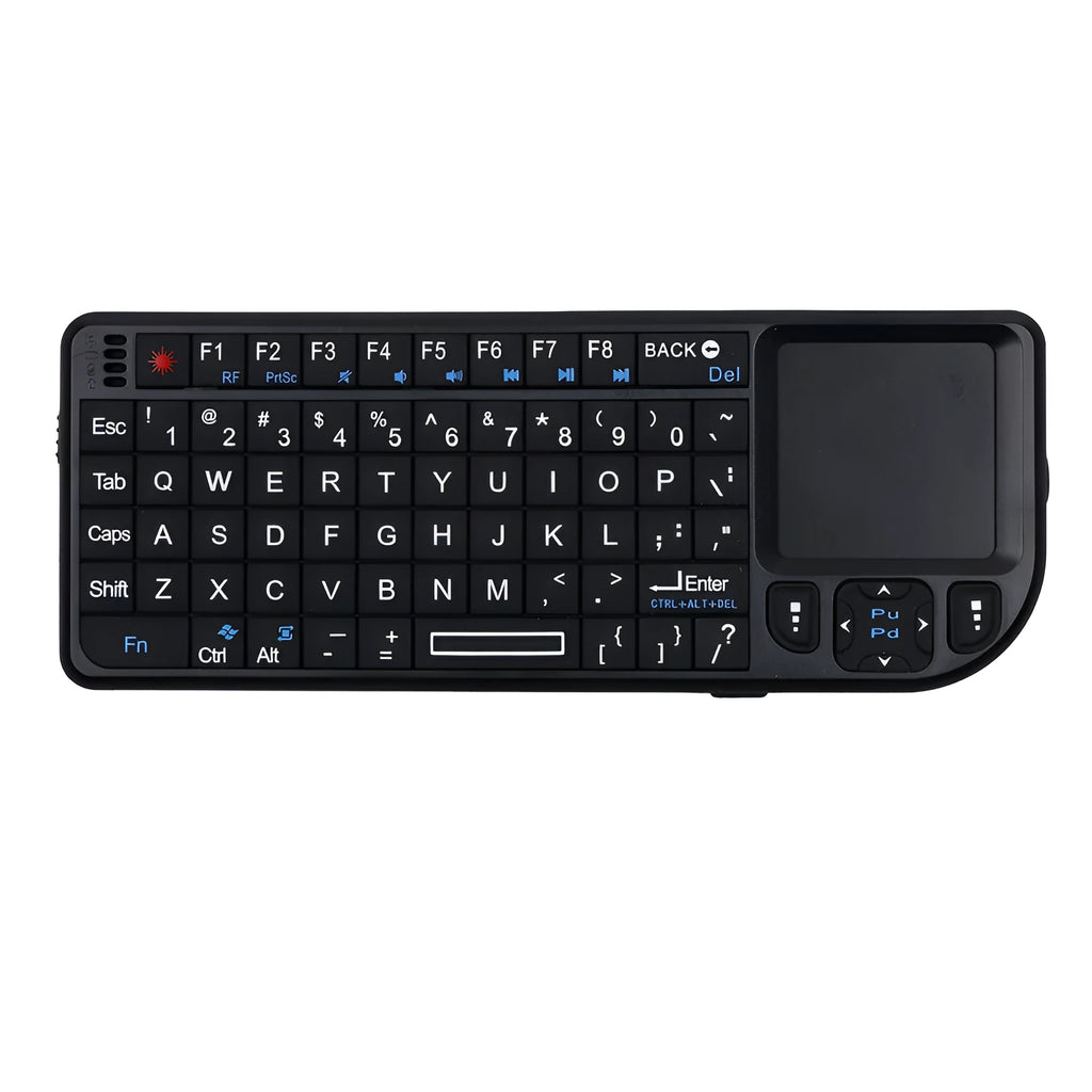 Compact black Bluetooth wireless keyboard for desktop laptop tablet smartphone