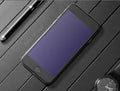 iPhone tempered glass screen protector with anti-blue light and full 3D curved edge coverage