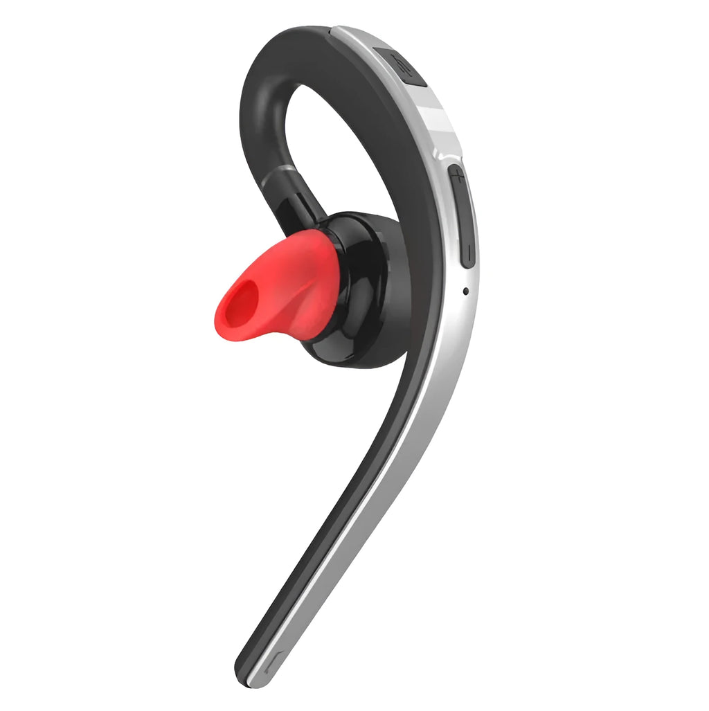 Handsfree Bluetooth headset with mic, adjustable earhook, CVC 6.0 noise cancelling, Gold or Silver