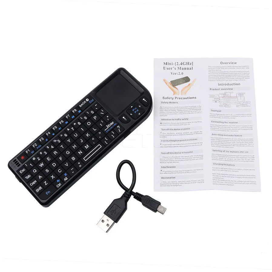 Compact black Bluetooth wireless keyboard for desktop laptop tablet smartphone