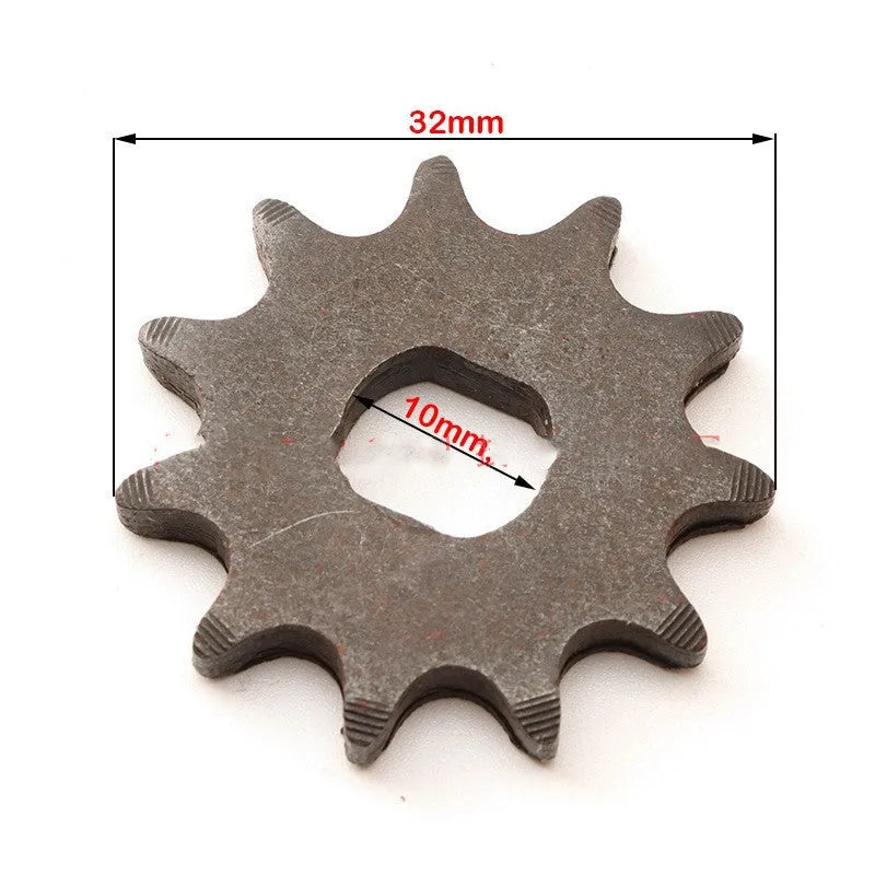 Cast iron motorcycle gear with 11 non-circular teeth for 25hT8F chain systems