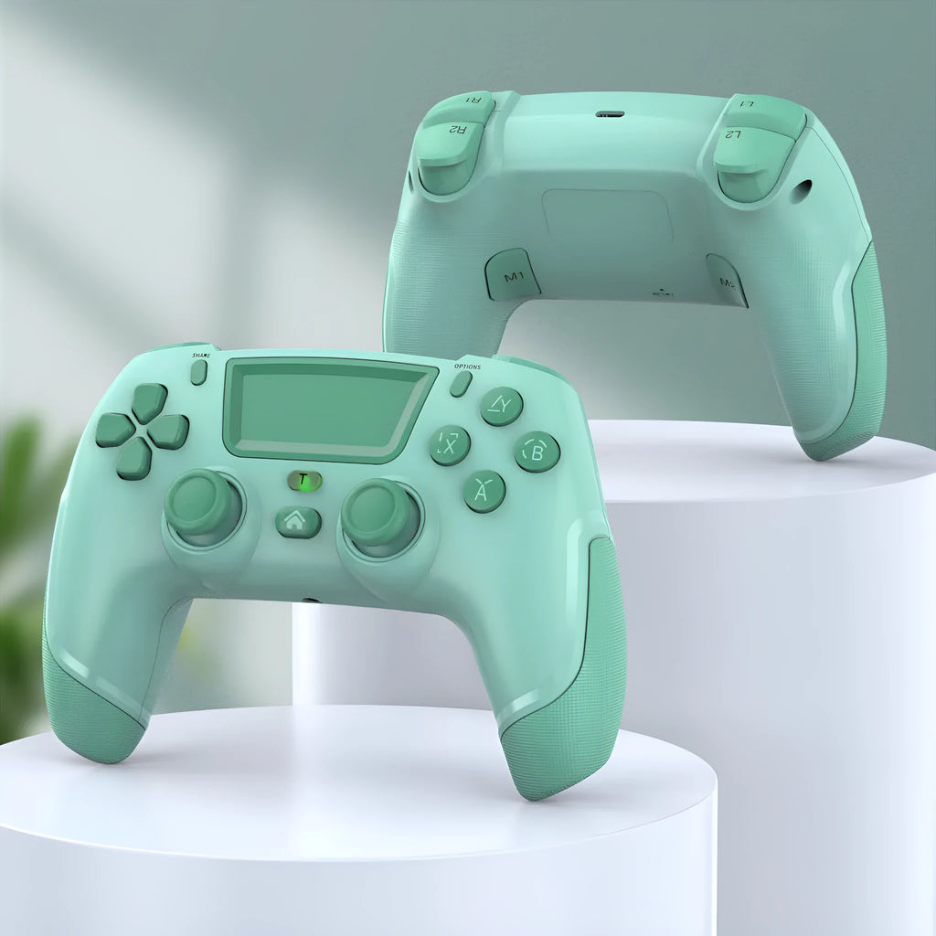 Fruit green wireless PS4 Bluetooth controller for PC, mobile phone, and Switch gaming