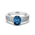 S925 sterling silver ring for women with bow and love-heart design, platinum finish, size No. 7
