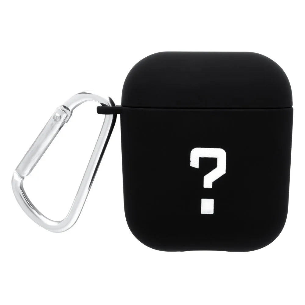 Black and Pink PC plastic protective back covers for Apple AirPods cases with decorative style designs.