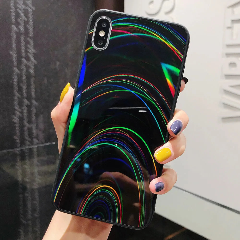 Marble pattern shockproof silicone phone case for Samsung Galaxy models on a table.