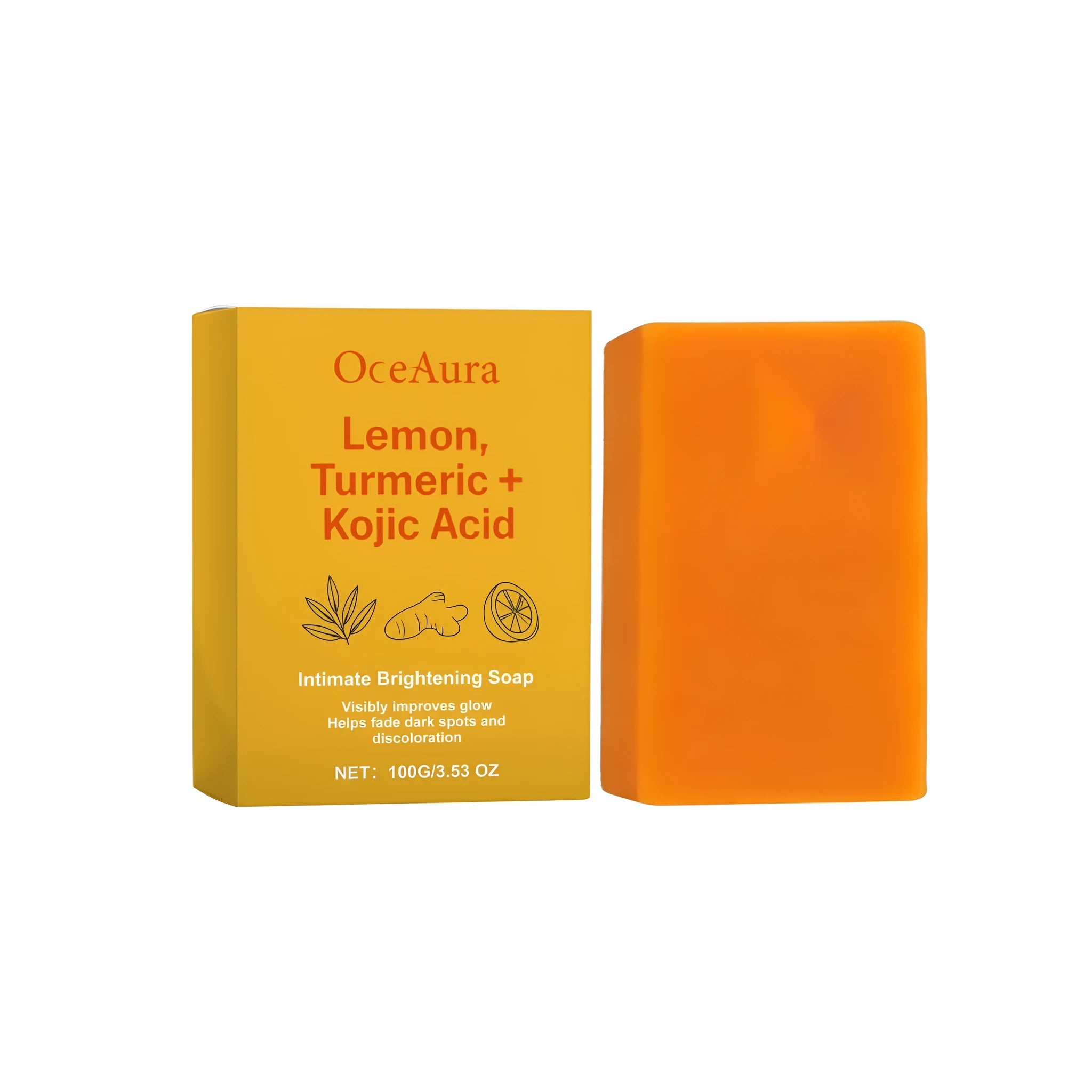 Private Skin Brightening Soap 100g bar with kojic acid turmeric and lemon peel oil