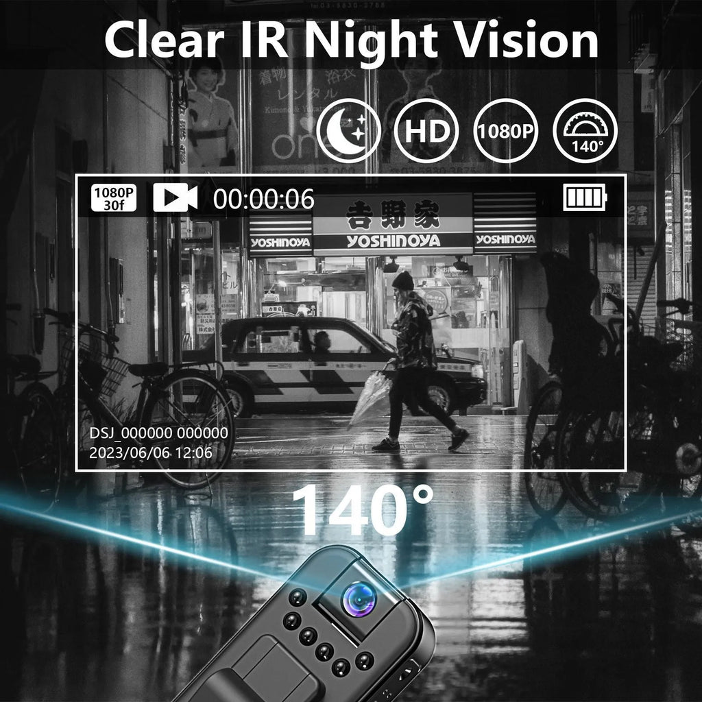 L7 home security camera with WiFi, HD recording and infrared night vision capability
