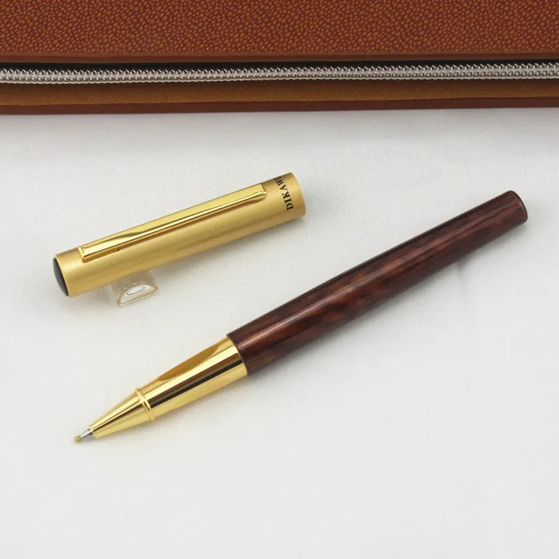 Baozhu metal ballpoint pen for students in various colours including red wood, purple, and matte black.