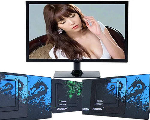 Single-sided cloth mouse pad with Seam Blue Dragon pattern in 21cmx26cm size