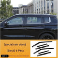 2023 Mitsubishi Outlander with black window deflectors installed on side windows