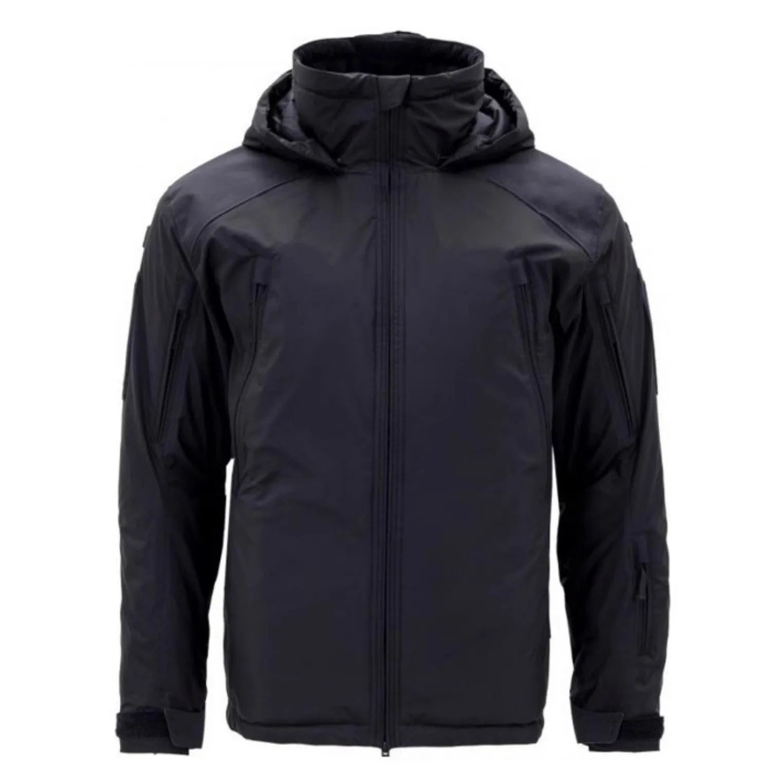 Men's thick cotton winter jacket in camouflage pattern with medium length cut