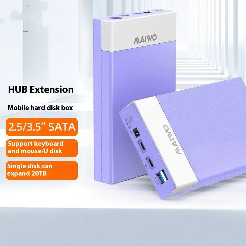3.5 inch USB 3.0 SATA hard disk enclosure with sliding cover in black silver colour variant